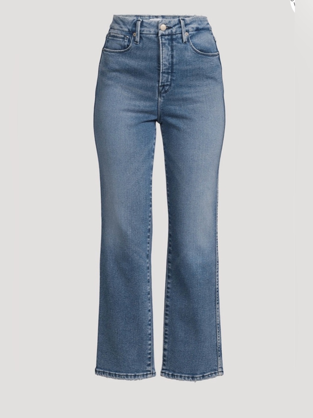Good American Light Blue High-Rise straight-Leg Jeans (15)